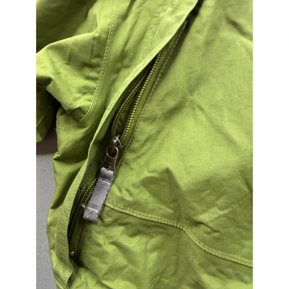 The North Face HyVent Jacket Mens Green Grey Colorblock Waterproof Shell Large